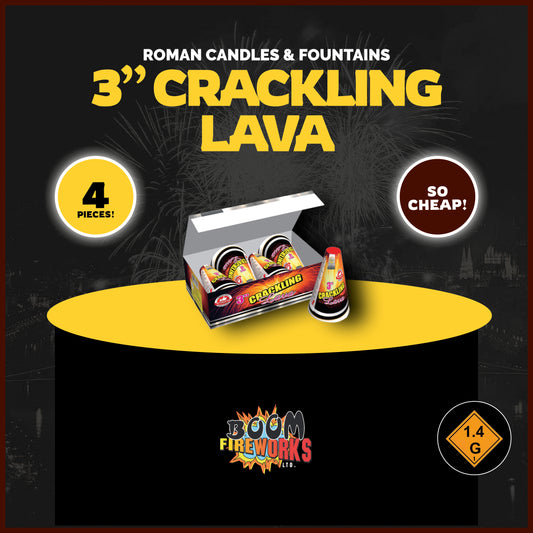 3" Crackling Lava