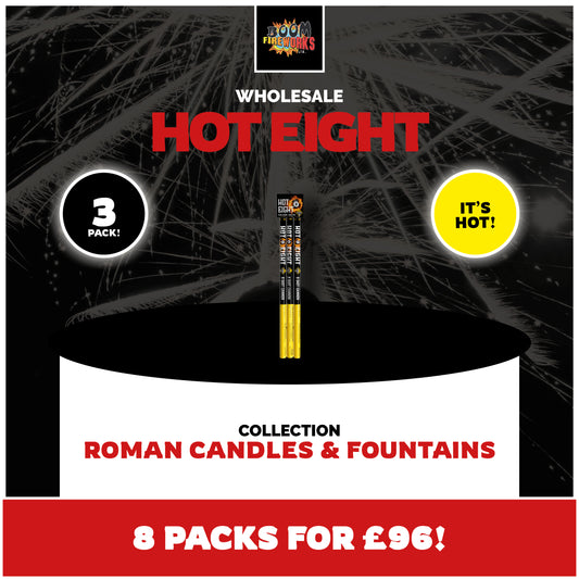 Wholesale - Hot Eight x 8 Packs