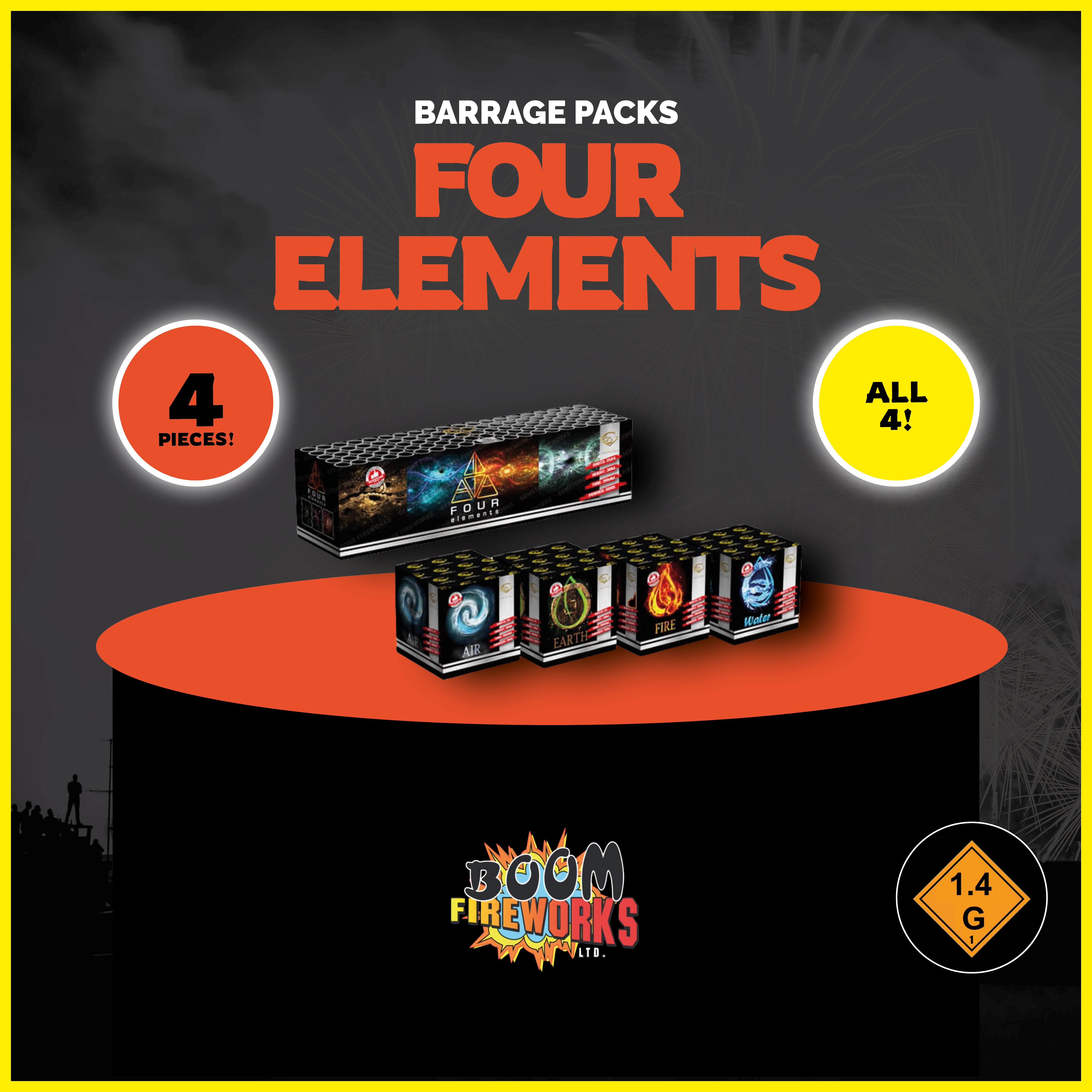 Barrage Packs – Boom Fireworks LTD