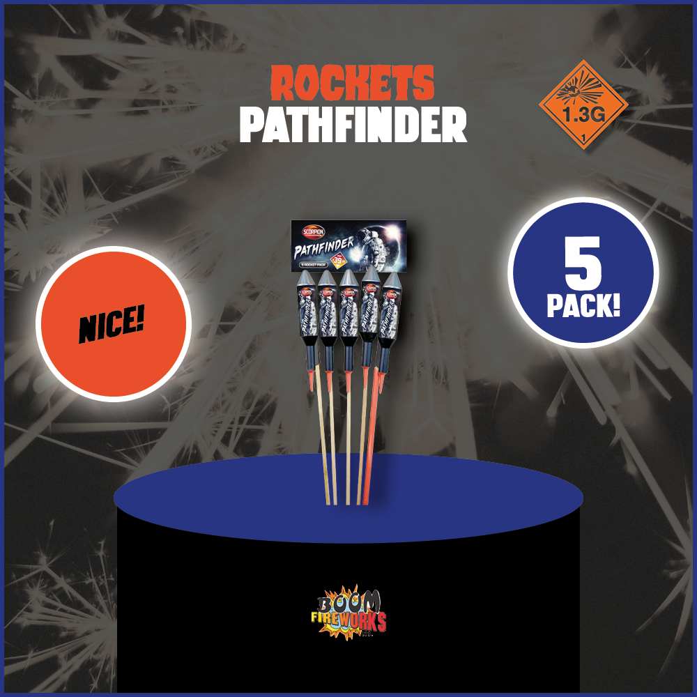 Pathfinder Rockets Fireworks Pathfinder – Boom Fireworks LTD