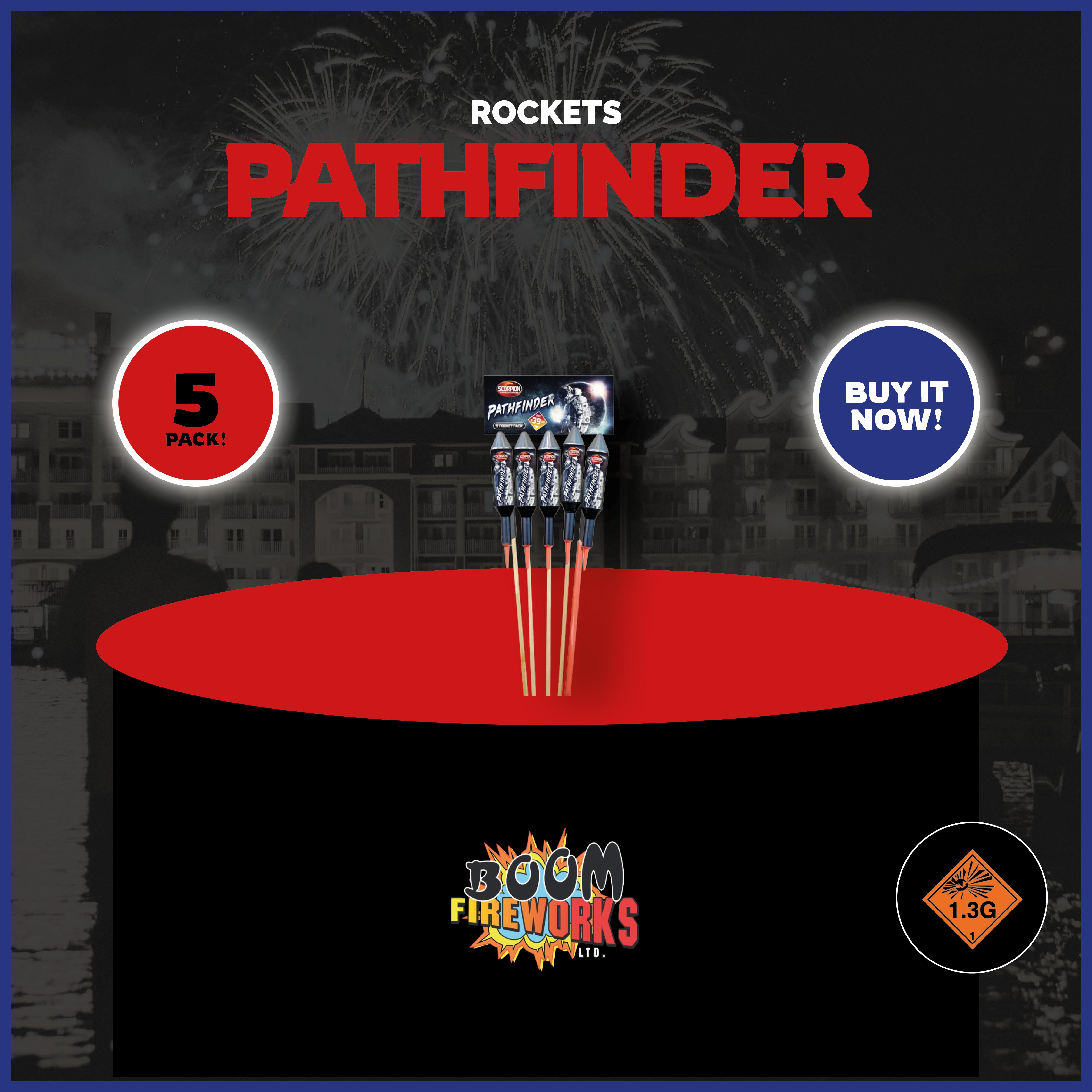 Pathfinder Rockets Fireworks Pathfinder – Boom Fireworks LTD