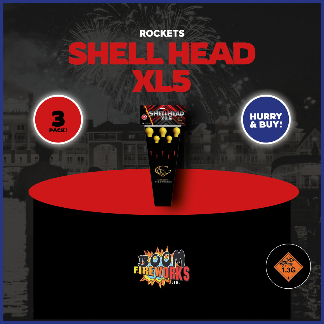 Shell Head XL5 – Boom Fireworks LTD