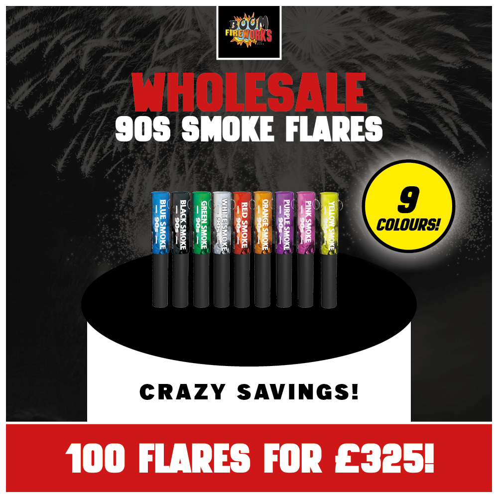 Wholesale - 90s Smoke Flares x 100 Pieces