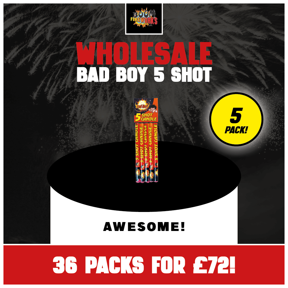 Wholesale - Bad Boy 5 Shot x 36 Packs