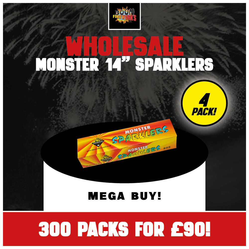 Wholesale - Monster 14" x 300 Packs