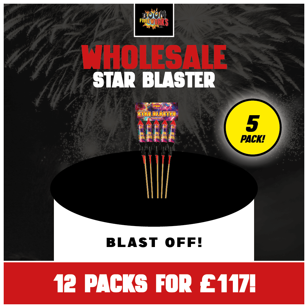 Wholesale - Star Blaster x 12 Packs – Boom Fireworks LTD
