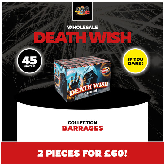 Wholesale - Death Wish x 2 Pieces