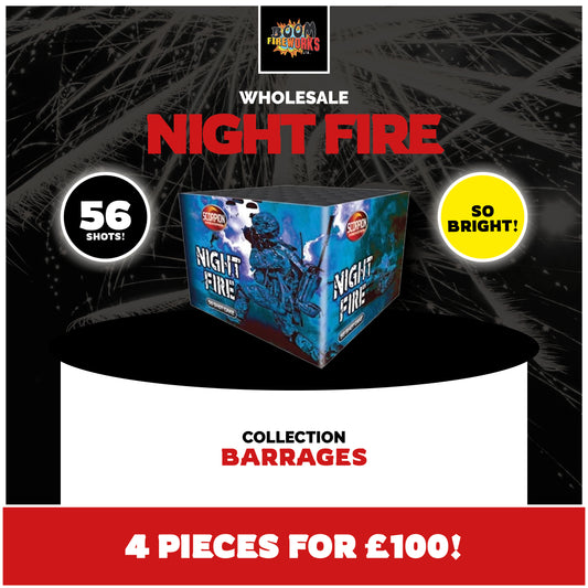 Wholesale - Night Fire x 4 Pieces