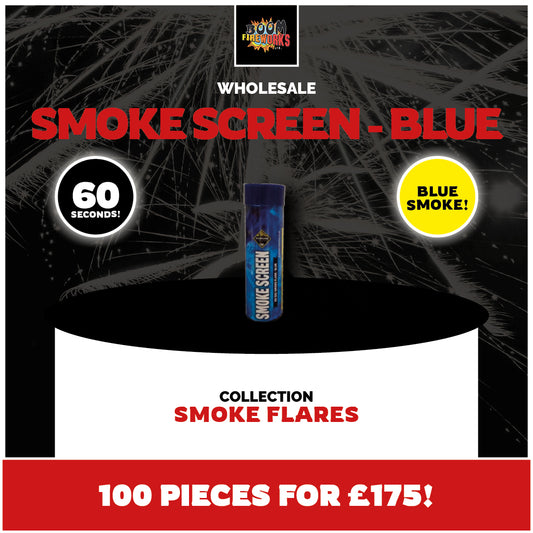 Wholesale - Smoke Screen - Blue x 100 Pieces