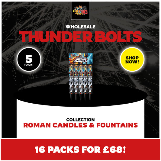 Wholesale - Thunder Bolts x 16 Packs