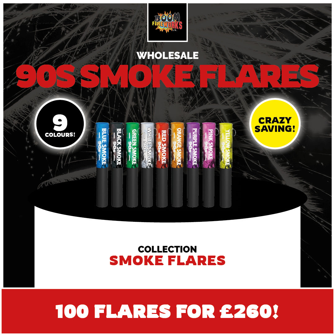 Wholesale - 90s Smoke Flares x 100 Pieces