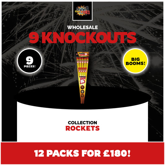 Wholesale - 9 Knockouts x 12 Packs