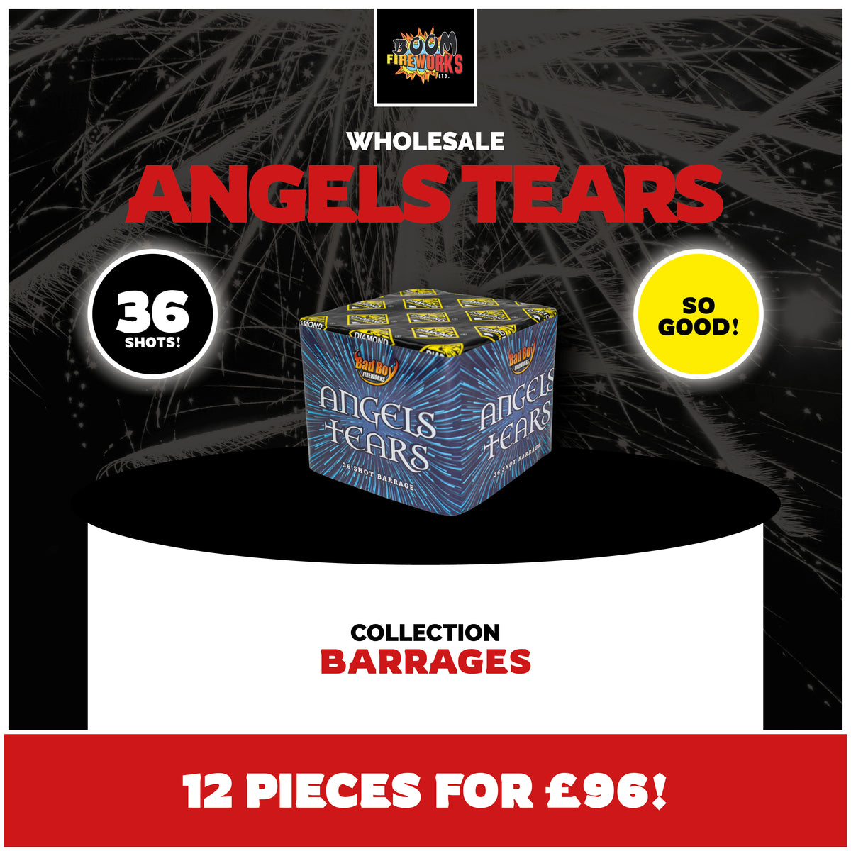 Wholesale - Angels Tears x 12 Pieces
