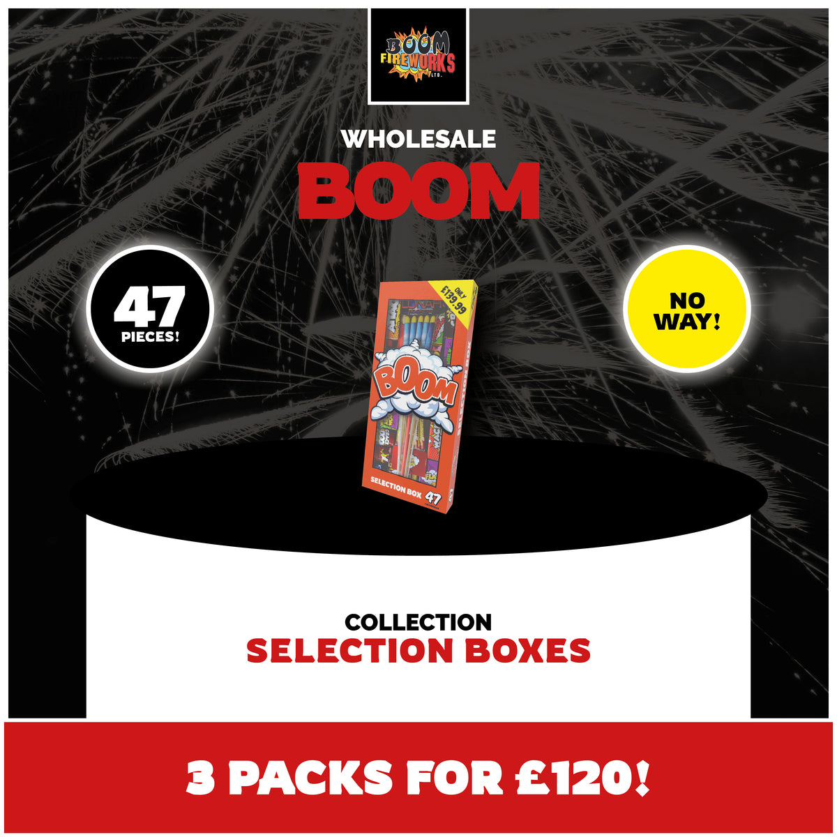 Wholesale - Boom x 3 Packs