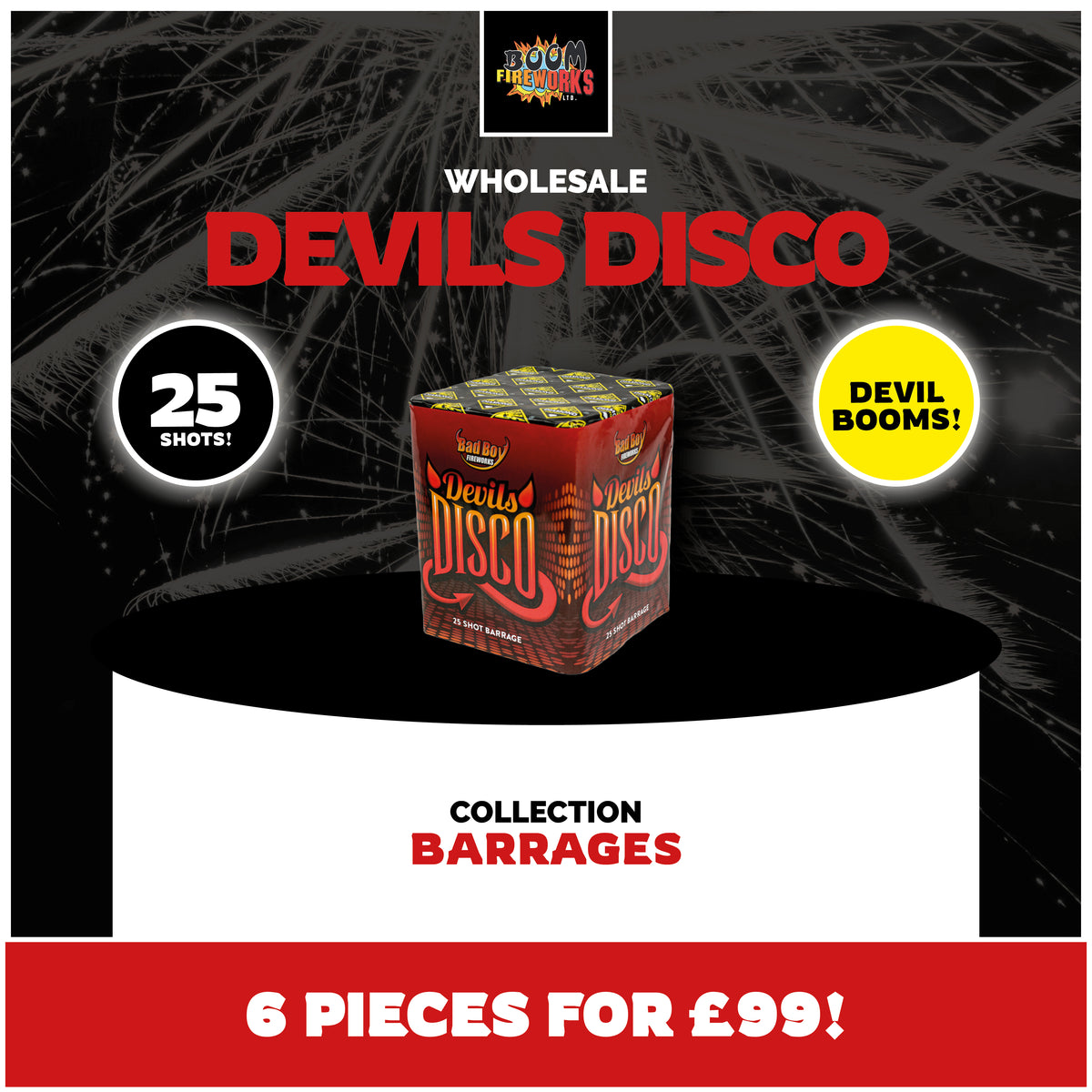 Wholesale - Devils Disco x 6 Pieces