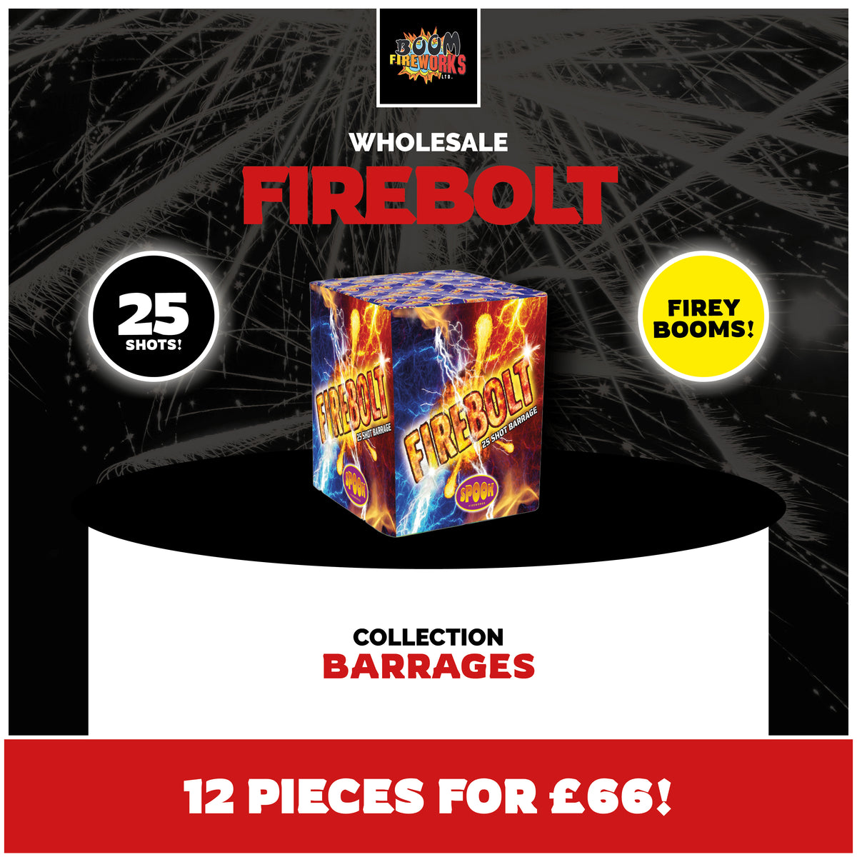 Wholesale - Firebolt x 12 Pieces
