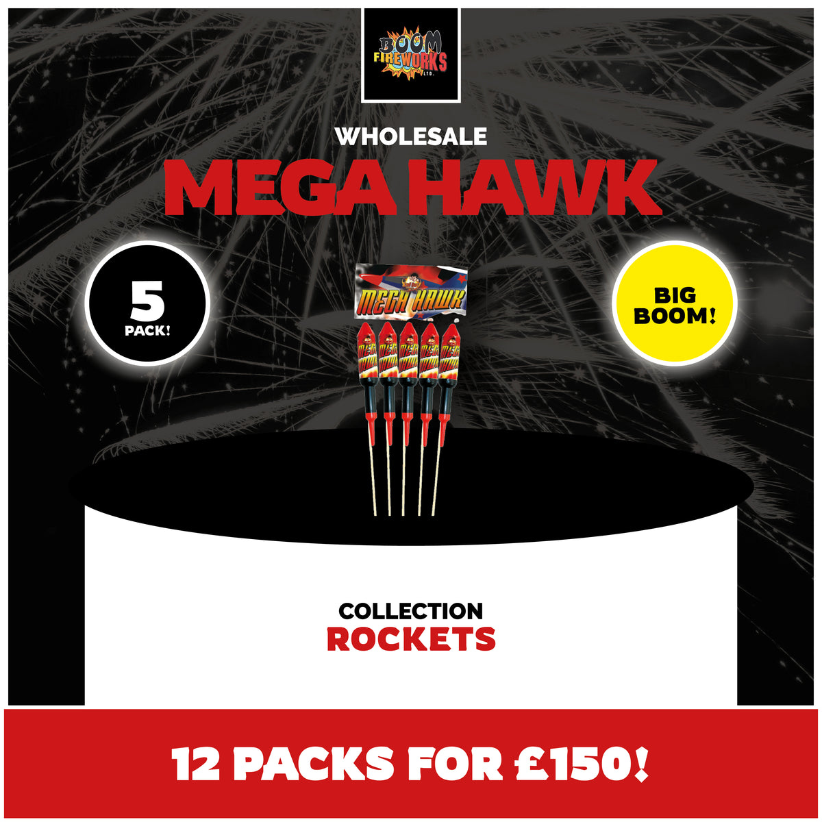 Wholesale - Mega Hawk x 12 Packs