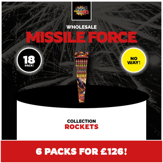 Wholesale - Missile Force x 6 Packs