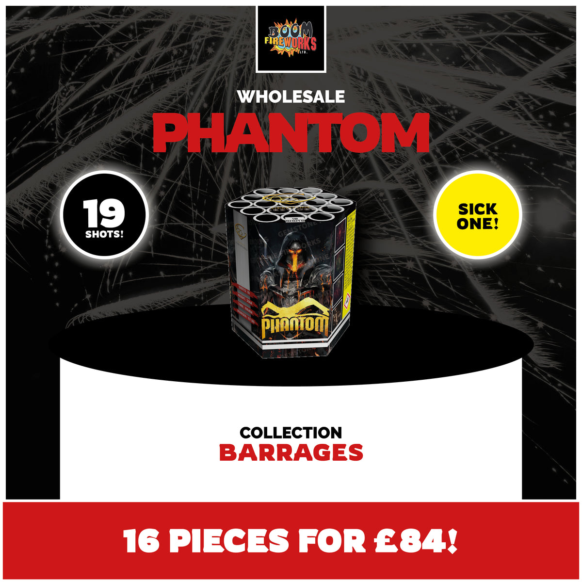 Wholesale - Phantom x 16 Pieces