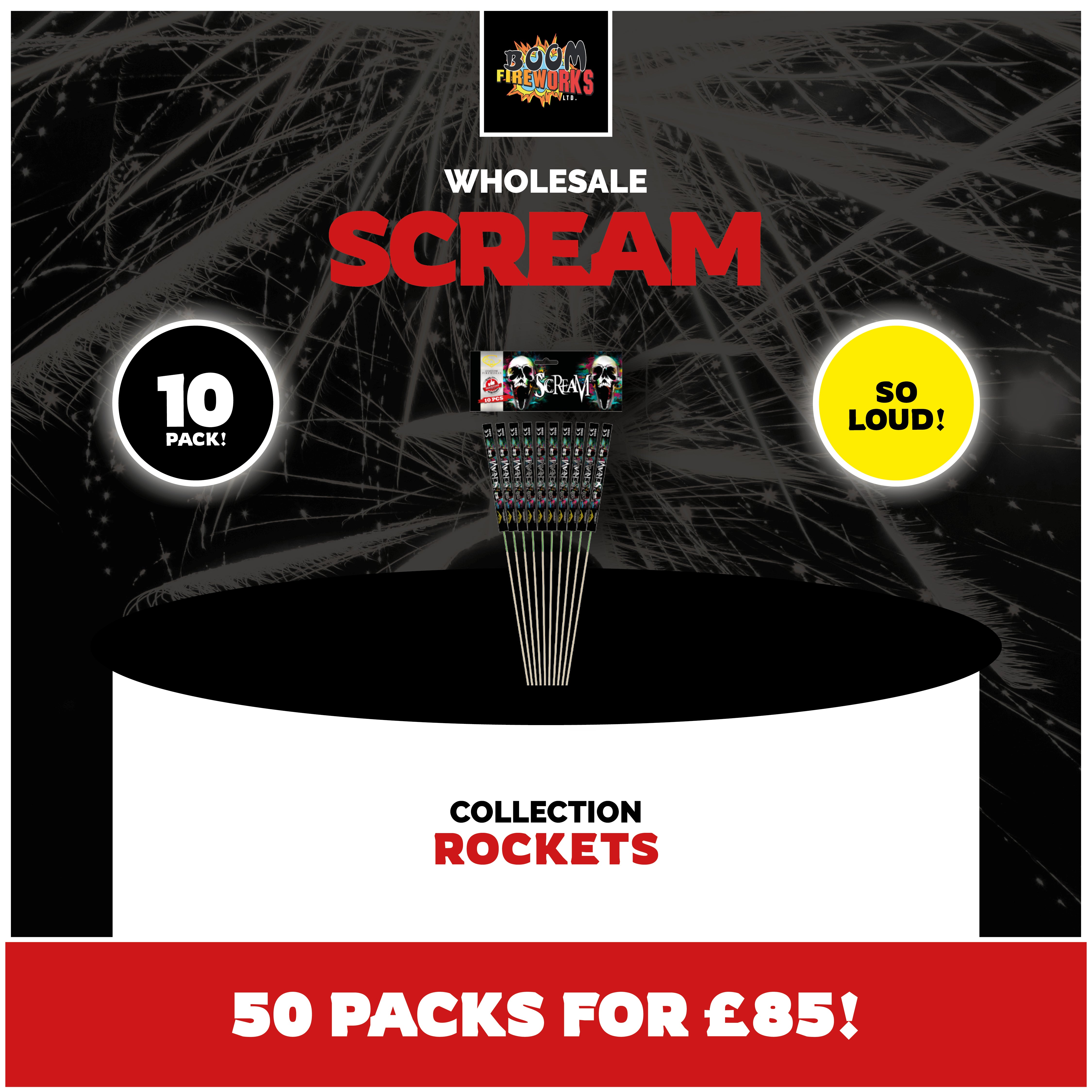 Wholesale - Scream x 50 Packs – Boom Fireworks LTD
