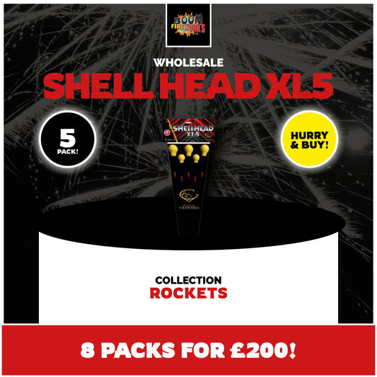 Wholesale - Shell Head XL5 x 8 Packs