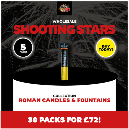 Wholesale - Shooting Stars x 30 Packs