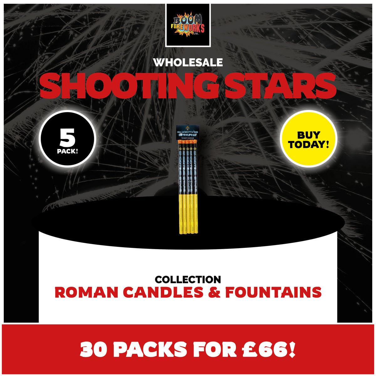 Wholesale - Shooting Stars x 30 Packs