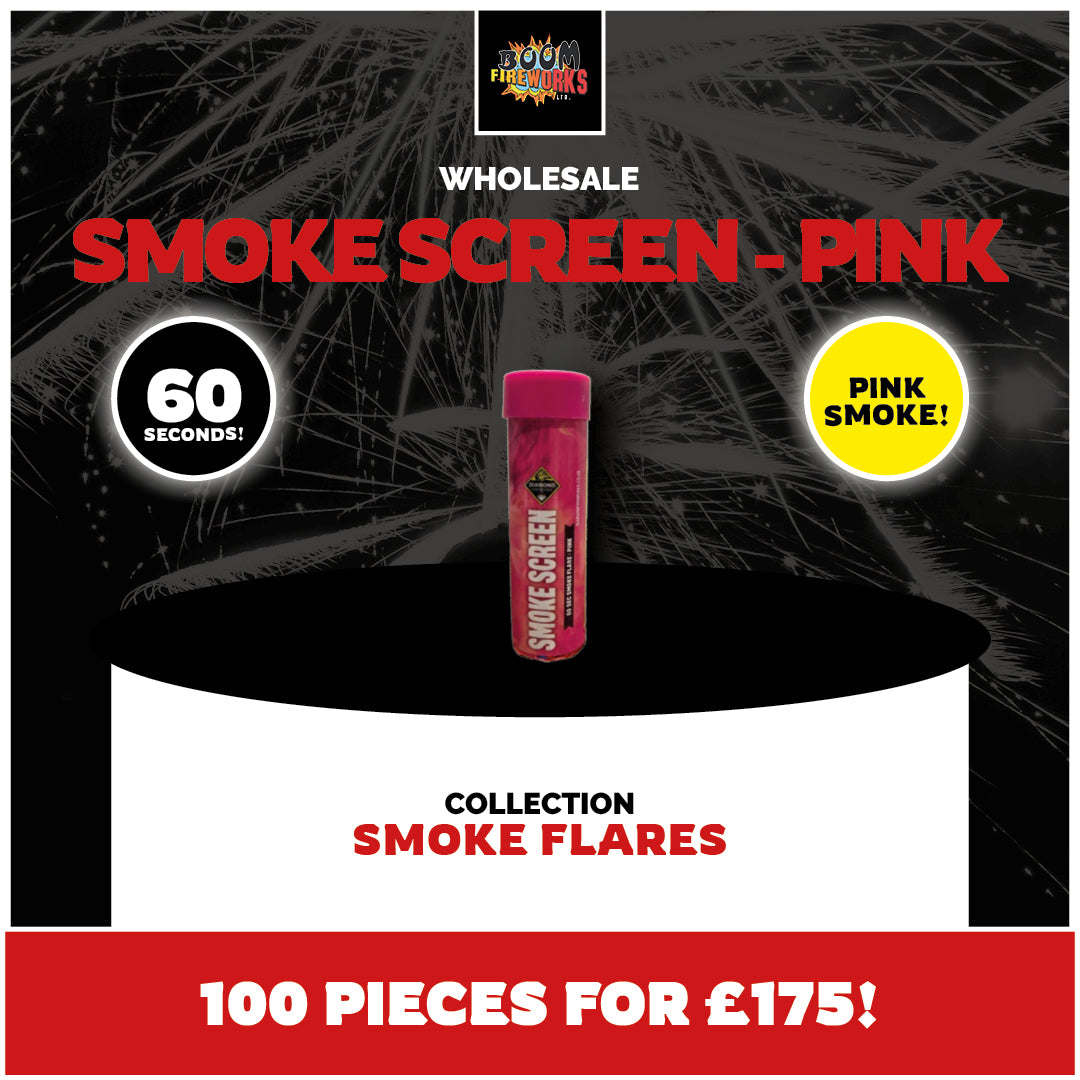 Wholesale - Smoke Screen - Pink x 100 Pieces