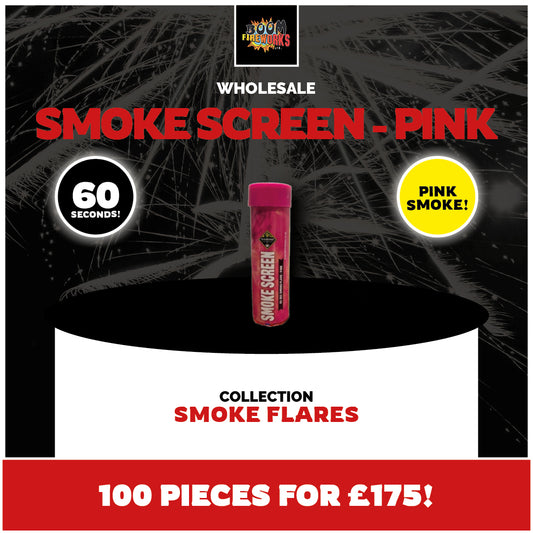 Wholesale - Smoke Screen - Pink x 100 Pieces
