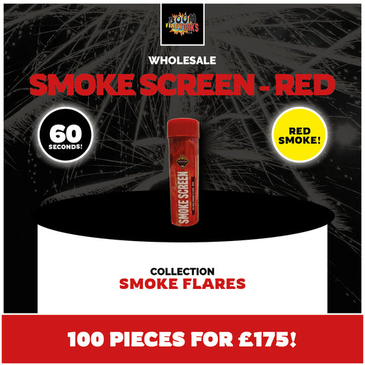 Wholesale - Smoke Screen - Red x 100 Pieces