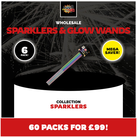 Wholesale - Sparklers & Glow Wands x 60 Packs