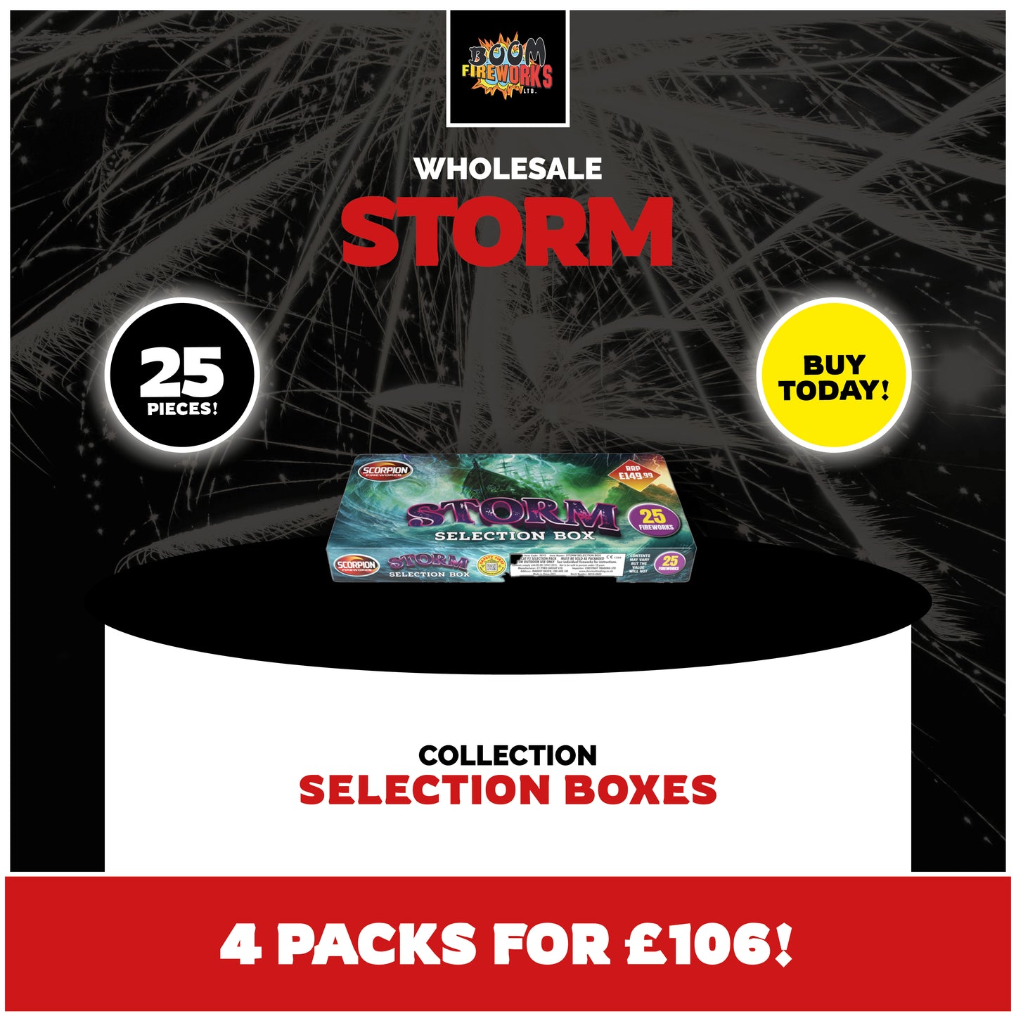 Wholesale - Storm x 4 Packs