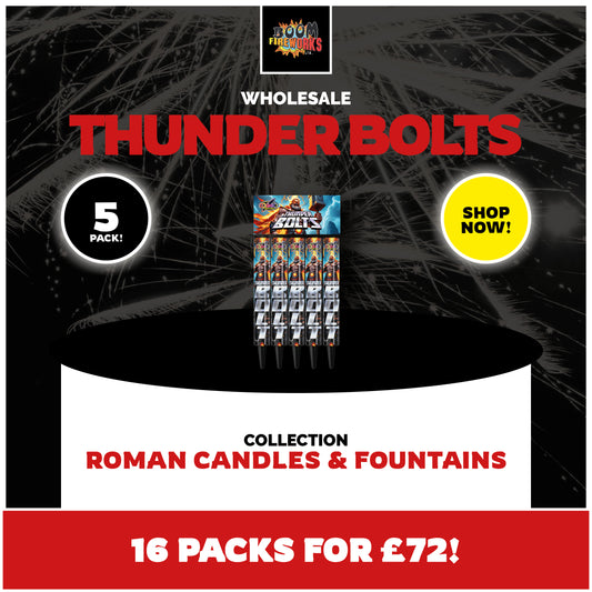 Wholesale - Thunder Bolts x 16 Packs